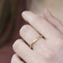 Solid Gold Halo Stacking Ring Set, thumbnail 2 of 6