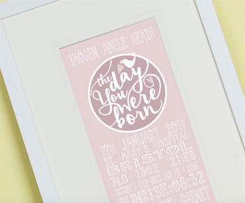 Personalised 'The Day You Were Born' Print, 9 of 10