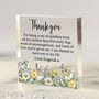 Personalised Thank You Acrylic Block Keepsake Gift, thumbnail 1 of 2