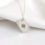 Personalised Sterling Silver Playing Card Necklace, thumbnail 3 of 9