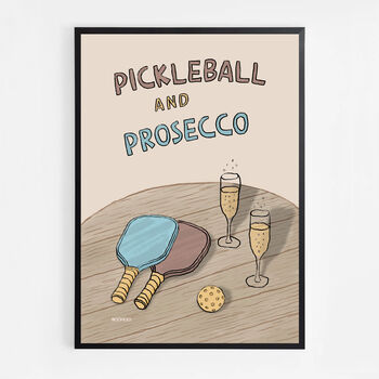Pickleball And Prosecco Print, 7 of 9