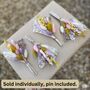 Colourful Pastel Dried Flower Buttonhole, thumbnail 2 of 2