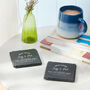 Personalised Couples 'New Home' Slate Coasters, thumbnail 1 of 4