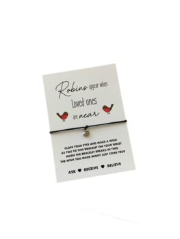 Robin Wish Bracelet | Robins Appear When Loved Ones Are Near Gift, 5 of 7