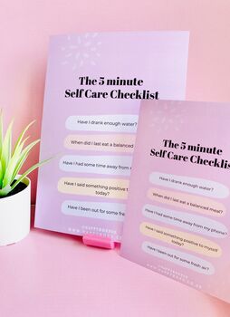 The Five Minute Selfcare Checklist, 2 of 2