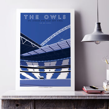 Sheffield Wednesday The Owls Wembley Poster, 3 of 7