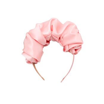 Bruna Pink Satin Headband, 2 of 3