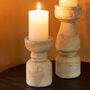 Small Natural Terracotta Pillar Candle Holder, thumbnail 3 of 8