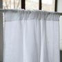Stone Washed Rod Pocket Linen Curtain Panel, thumbnail 2 of 11