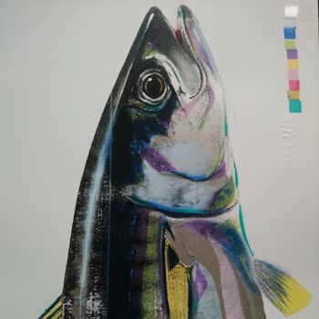 'The Mackerel' Limited Edition Spray Paint And Print, 3 of 8