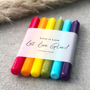 Lgbt Pride Rainbow Candle Gift Set Pride Gifts, 6 of 6