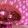 Pink Mirror Mushroom LED Disco Light, thumbnail 2 of 4
