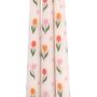 Set Of Three Tulip Print Taper Candles, thumbnail 2 of 2