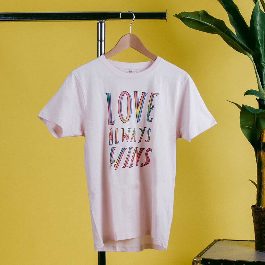 Love Always Wins Rainbow T Shirt, 1 of 4