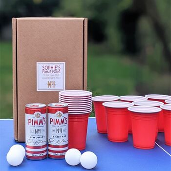 Personalised Pimms Pong Gift Box, 4 of 4
