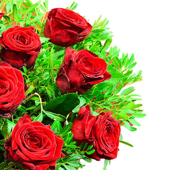 Luxury Red Roses Dozen Roses Premium Bouquet, 6 of 7