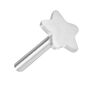 Sterling Silver Heart Labret Earring, thumbnail 9 of 12