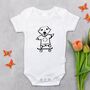 Personalised Day Dreamer Baby Grow, thumbnail 2 of 6