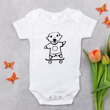 Personalised Day Dreamer Baby Grow, 2 of 6