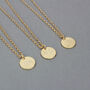 Etched Birth Flower Necklaces, thumbnail 8 of 12
