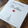 Personalised Handmade Christmas Card For Special Brother, thumbnail 1 of 4
