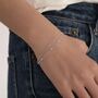 Sterling Silver Double Layer Satellite Chain Bracelet, thumbnail 1 of 12