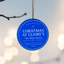 Personalised Blue Plaque Christmas Tree Decoration, thumbnail 2 of 9