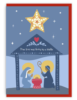 'True Love' Scandi Christmas Cards 10 Pack, 2 of 3