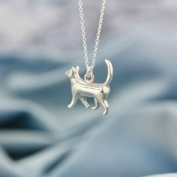 Strolling Cat Pendant With Optional Personalisation, 4 of 10
