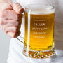 Personalised Pint Glass Beer Tankard For Him Gift Bag, thumbnail 3 of 9