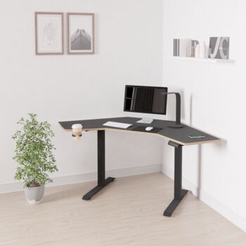 Gino Corner Height Adjustable Desk, 4 of 12
