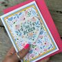 Folksy Luxury Wedding Card With Heart Ceramic Keepsake, thumbnail 7 of 9