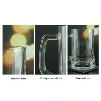 Personalised Engraved Mega Pint Beer Glass, 4 of 5