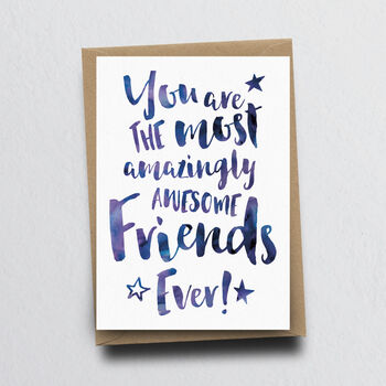 'The Most Amazingly Awesome Friend' Greeting Card, 3 of 4