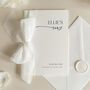 Luxury 'Her Vows' Wedding Vows Card, Modern Script, Personalised, thumbnail 6 of 10