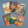 The 'Seaside' Pack Of Six Greetings Cards, thumbnail 1 of 9