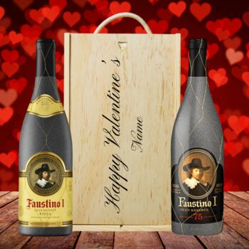 Personalised Faustino Spanish Rioja Red Wine Gift Set For Occasions, 5 of 9