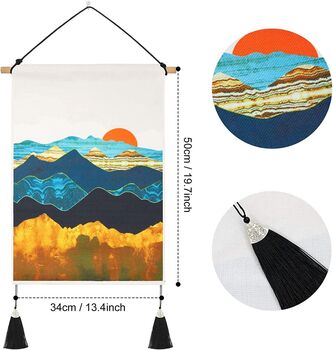 Two Pack Forest Mountain Nature Landscape Tapestries, 6 of 7