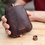 Copper Hip Flask With Personalised Leather Sleeve, thumbnail 1 of 12