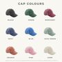 Personalised Vintage Cap With Custom Embroidery Text, thumbnail 9 of 10