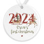 Baby's First Christmas Ceramic Bauble Keepsake, thumbnail 2 of 4