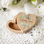 Personalised Wedding Ring Storage Box With Date, thumbnail 1 of 8