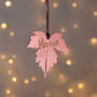 Personalised Metallic Leaf Keepsake Decoration, thumbnail 4 of 4
