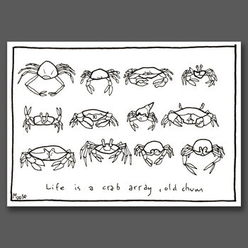 Life Is A Crab Array, Old Chum Cartoon, 3 of 3