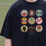Nottingham Forest Football Beer Mats Oversized T Shirt, thumbnail 9 of 10