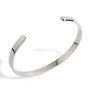 Men's Minimalist Polished Titanium Cuff Bangle, thumbnail 2 of 2