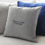 Personalised Silver Anniversary Embroidered Cushion, thumbnail 5 of 10