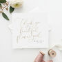 Personalised Thank You Maid Of Honour Card | Mock Gold, thumbnail 3 of 4