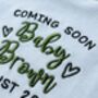 Personalised Embroidered Baby Vest 2024, thumbnail 4 of 4