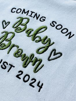 Personalised Embroidered Baby Vest 2024, 4 of 4